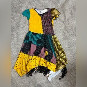 NIB Nightmare Before Christmas Sally Halloween Costume child large 12-14